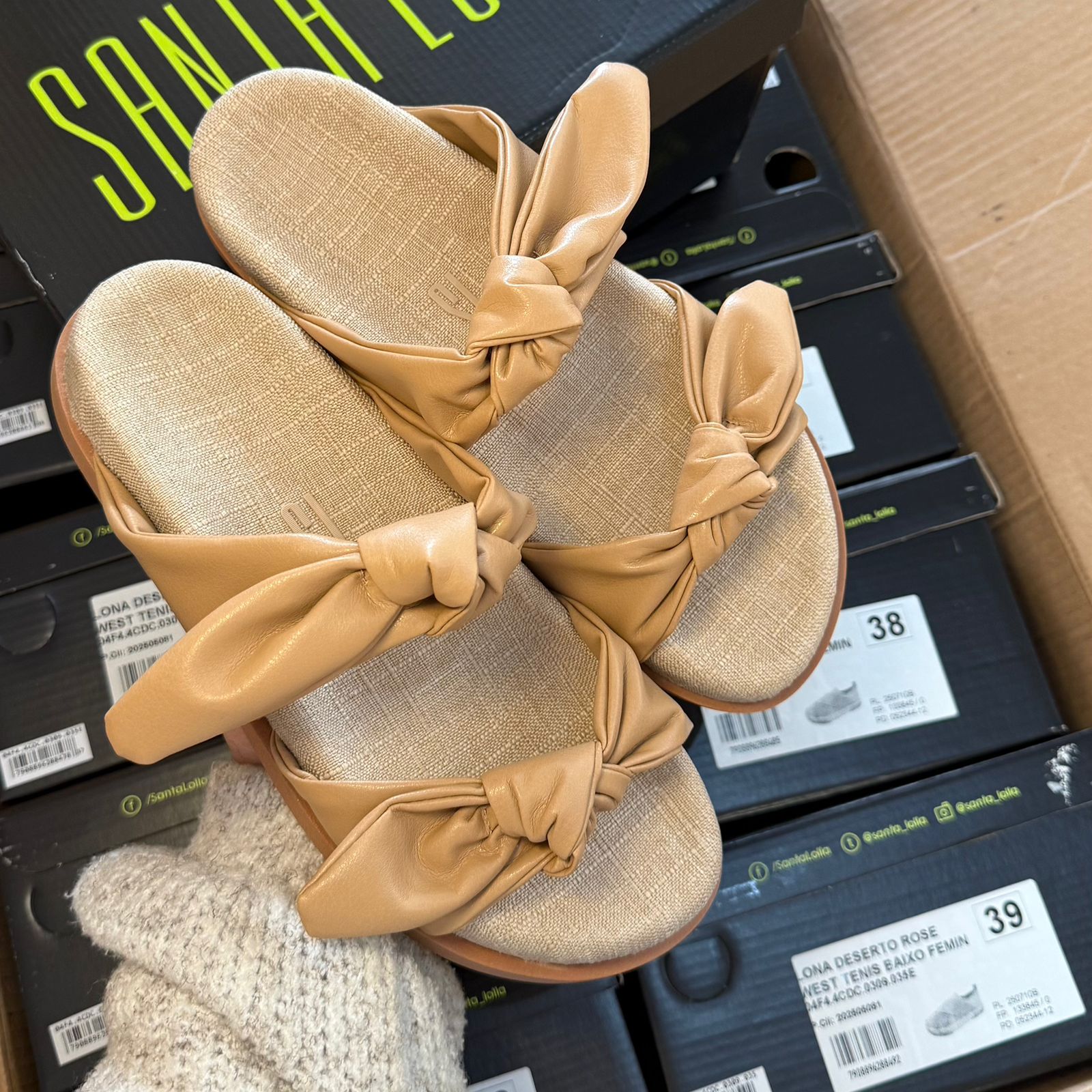 Sandália Santa Lolla Duplo Laço 07E4.4901.0300