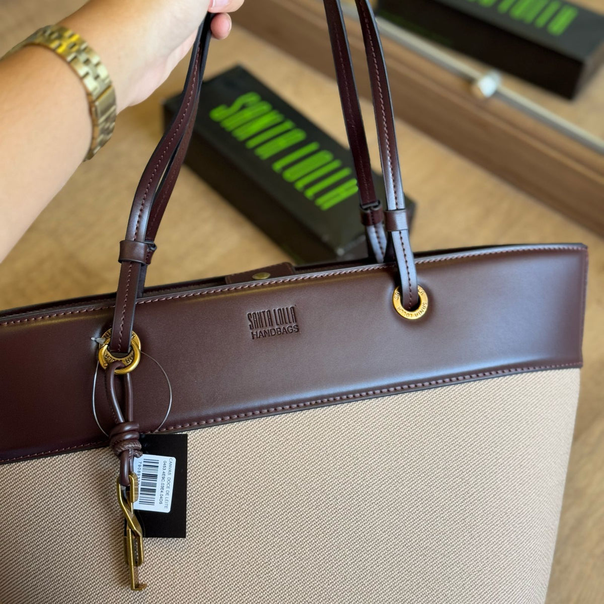 Bolsa Santa Lolla Grande Canvas Alça De Ombro 0453.4E9C.03E4