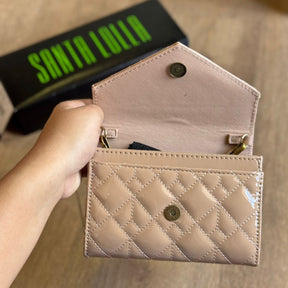 Bolsa Santa Lolla Carteira Transversal Metalizada e Verniz 0471.46BB