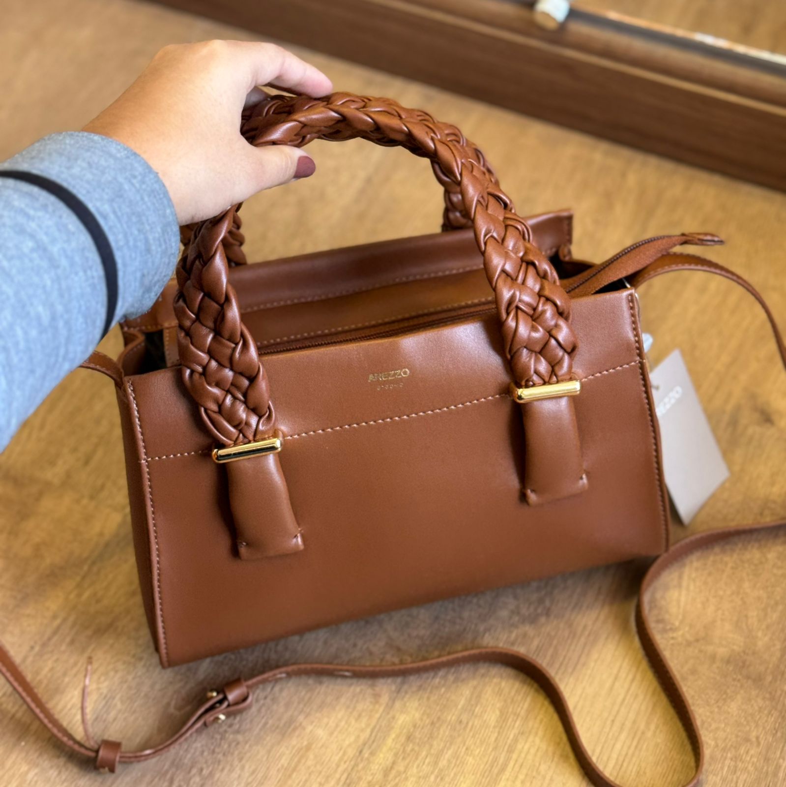 Bolsa Arezzo Alça Trança A500240644