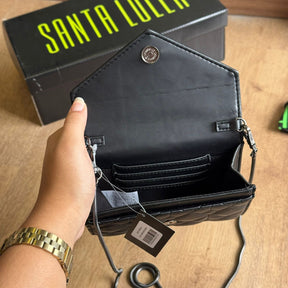 Bolsa Santa Lolla Carteira Transversal Metalizada e Verniz 0471.46BB
