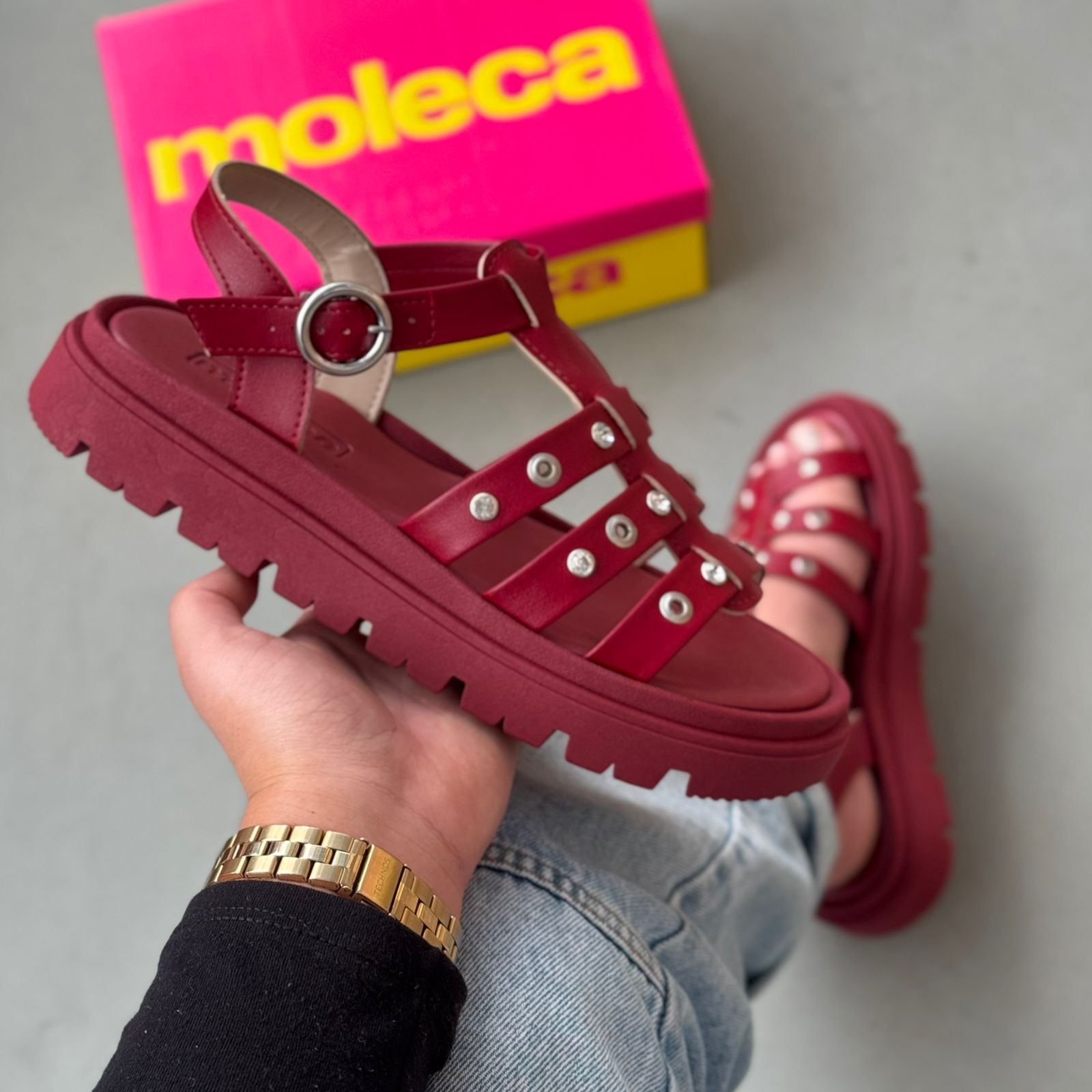 Sandália Moleca Tiras Finas 5504.115