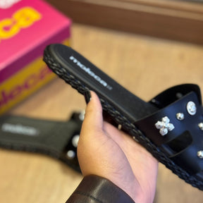 Rasteira Moleca Slide Pedrarias 5452.254