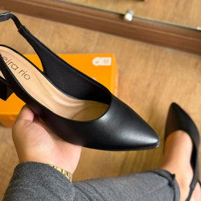 Sandália Beira Rio Salto Bloco e Bico Fino 4182.220